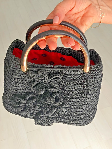Borsa uncinetto fatta - borsa,