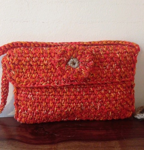 Borsa donna uncinetto tracolla - borsa,