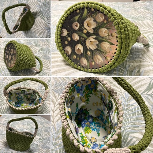 Borsa secchiello prato fiorito - secchiello,